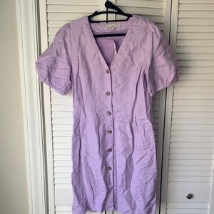 LOFT Women's Lavender Midi Dress